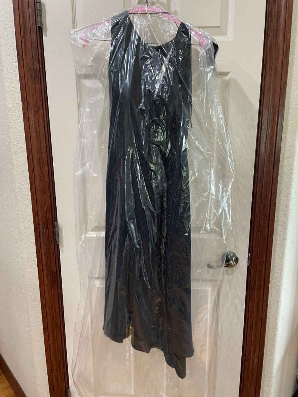 Victoria Beckham Black Draped Cutout Midi Dress US 6 Made in UK - Picture 11 of 11